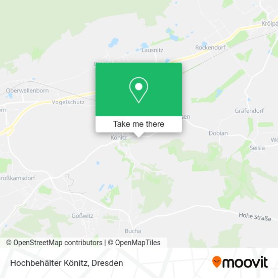 Карта Hochbehälter Könitz