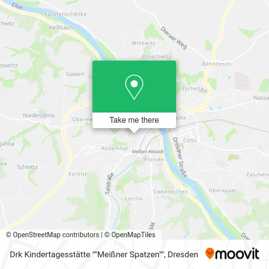 Карта Drk Kindertagesstätte ""Meißner Spatzen""