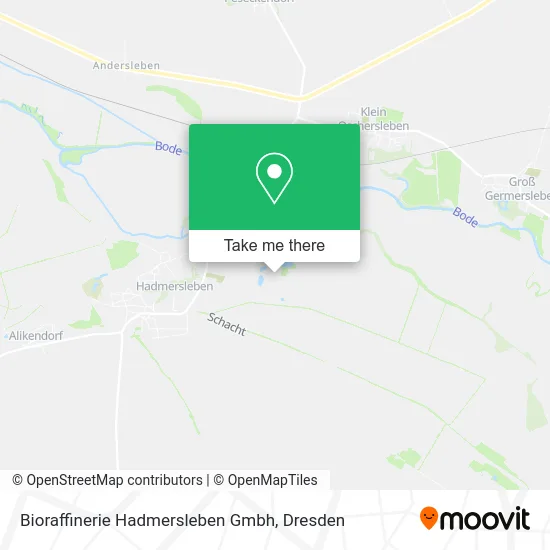 Карта Bioraffinerie Hadmersleben Gmbh
