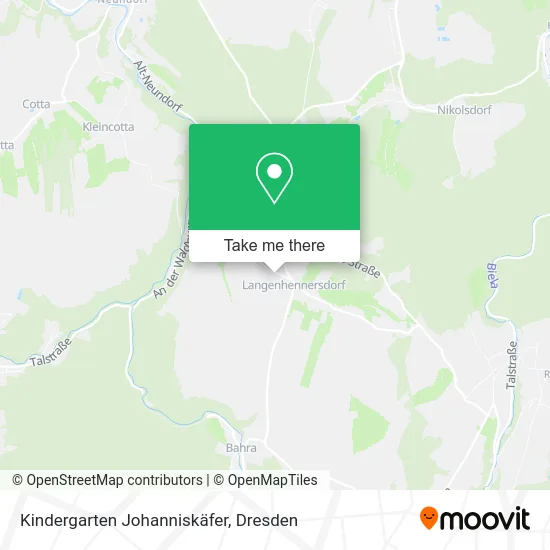 Карта Kindergarten Johanniskäfer