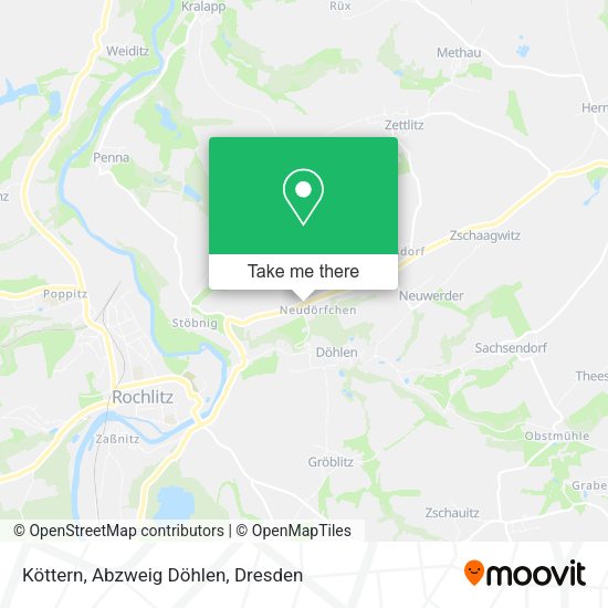 Карта Köttern, Abzweig Döhlen