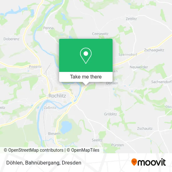 Карта Döhlen, Bahnübergang