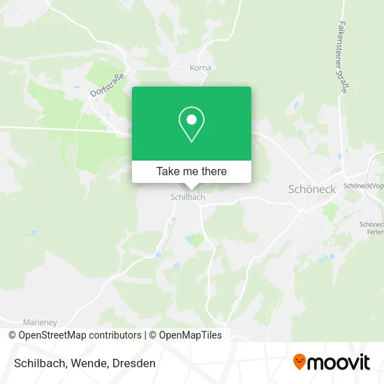 Карта Schilbach, Wende