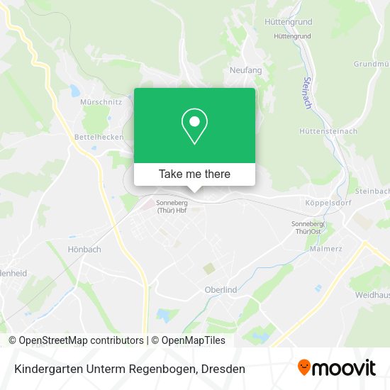 Карта Kindergarten Unterm Regenbogen