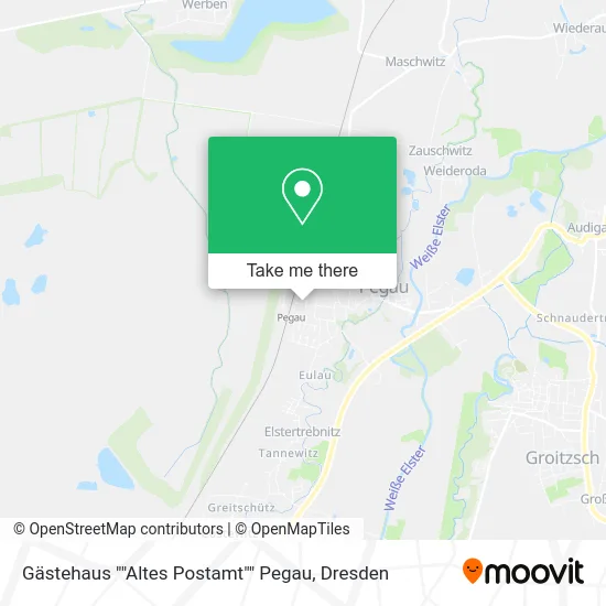 Карта Gästehaus ""Altes Postamt"" Pegau