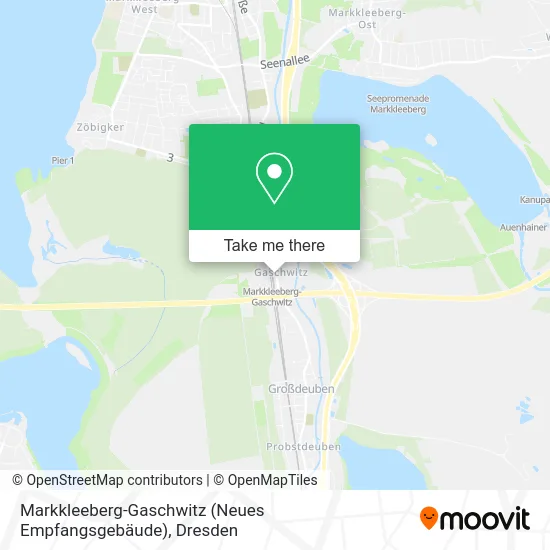 Карта Markkleeberg-Gaschwitz (Neues Empfangsgebäude)