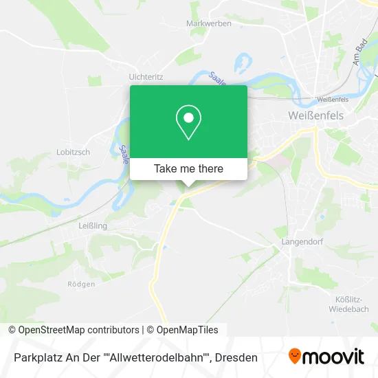 Карта Parkplatz An Der ""Allwetterodelbahn""