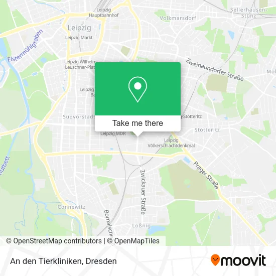 Карта An den Tierkliniken