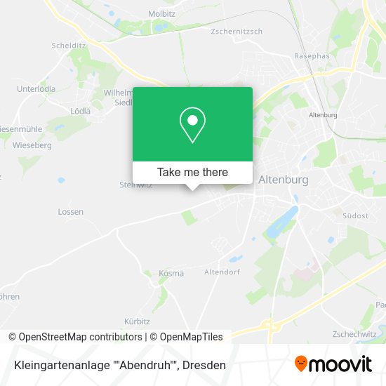 Карта Kleingartenanlage ""Abendruh""