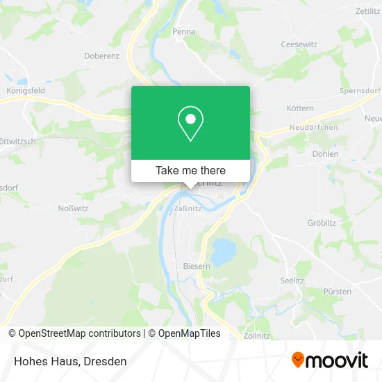 Hohes Haus map