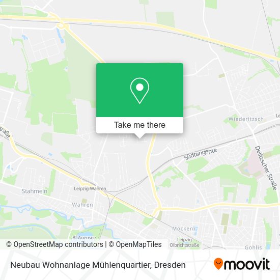 Карта Neubau Wohnanlage Mühlenquartier