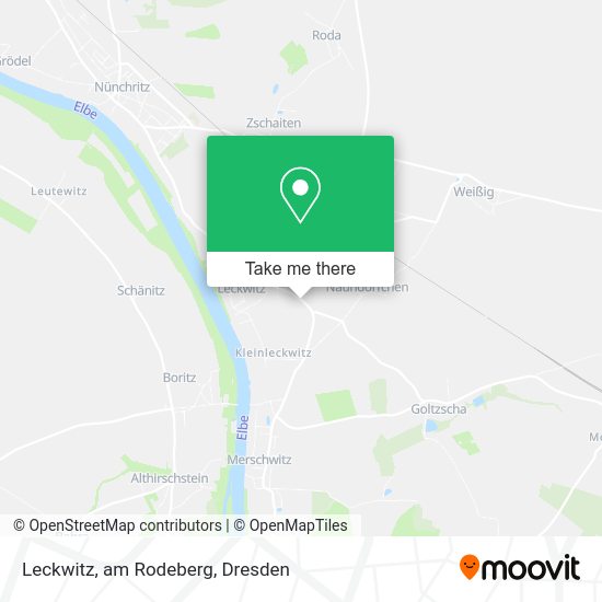 Карта Leckwitz, am Rodeberg