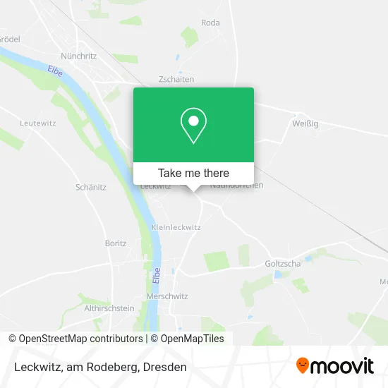 Карта Leckwitz, am Rodeberg