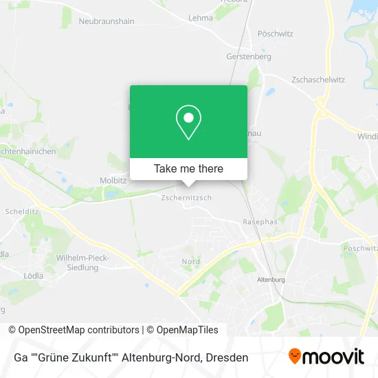 Карта Ga ""Grüne Zukunft"" Altenburg-Nord