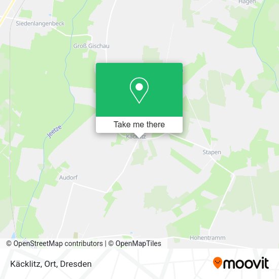 Карта Käcklitz, Ort