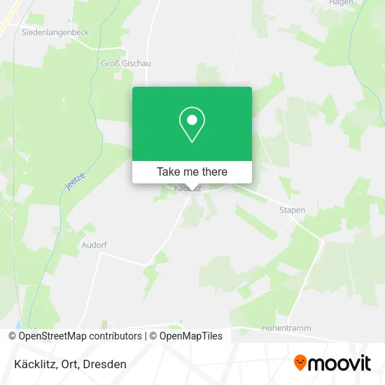 Карта Käcklitz, Ort