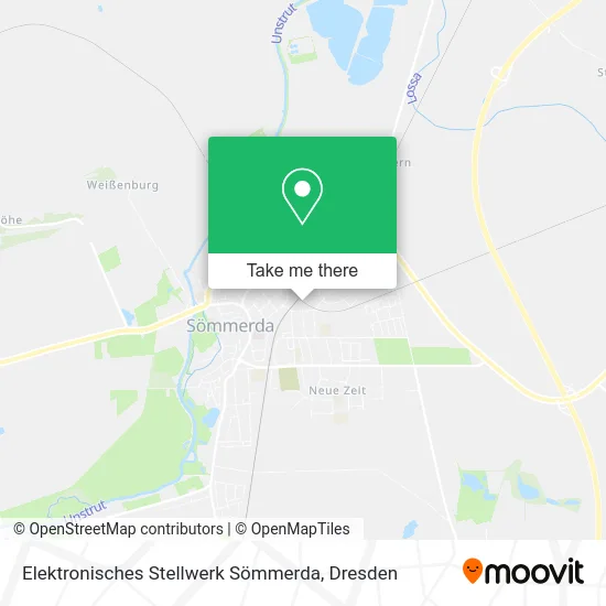 Карта Elektronisches Stellwerk Sömmerda