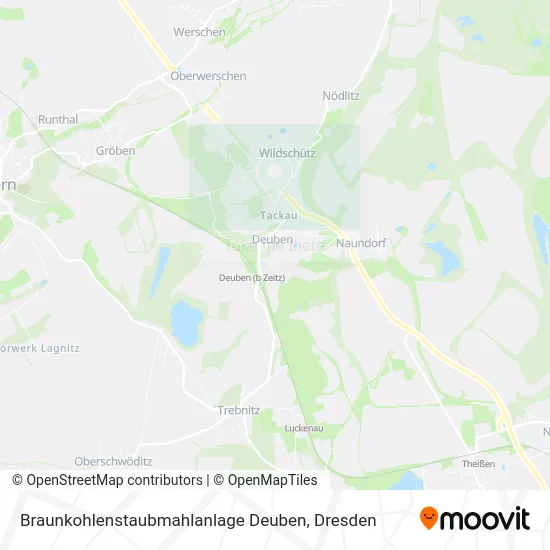Карта Braunkohlenstaubmahlanlage Deuben