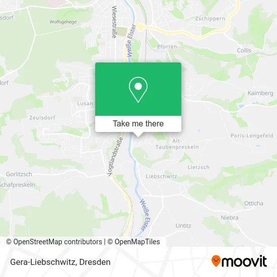Карта Gera-Liebschwitz