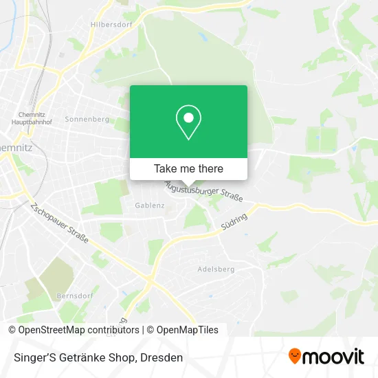 Карта Singer’S Getränke Shop