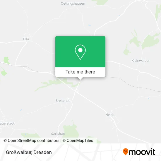 Großwalbur map