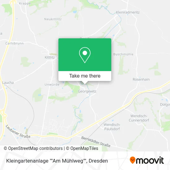 Карта Kleingartenanlage ""Am Mühlweg""