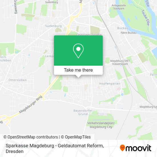 Карта Sparkasse Magdeburg - Geldautomat Reform