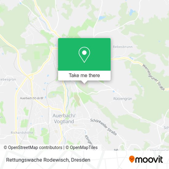 Карта Rettungswache Rodewisch