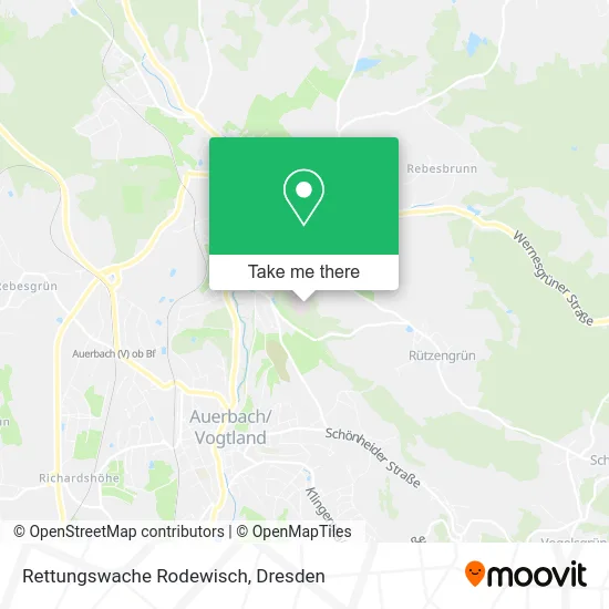 Карта Rettungswache Rodewisch