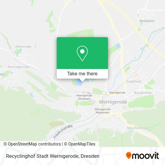 Карта Recyclinghof Stadt Wernigerode