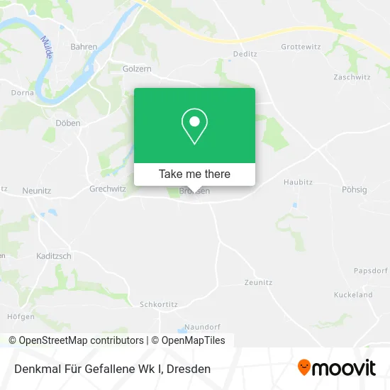 Карта Denkmal Für Gefallene Wk I