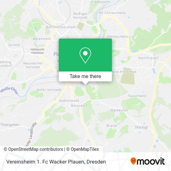 Карта Vereinsheim 1. Fc Wacker Plauen