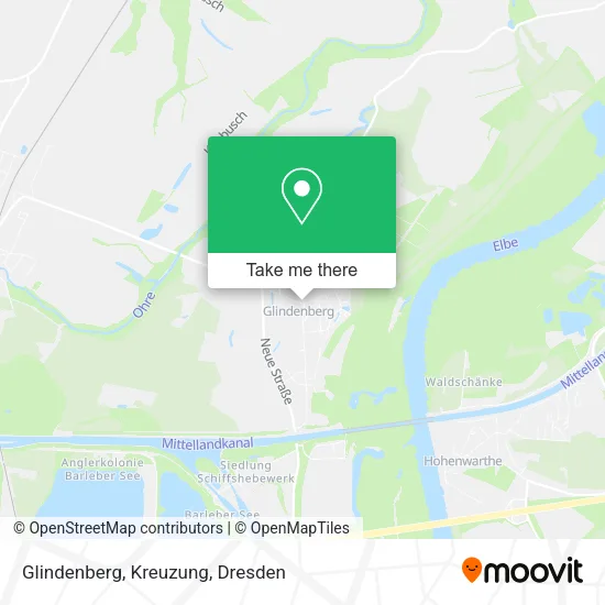 Карта Glindenberg, Kreuzung