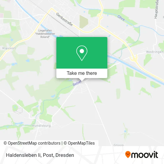 Карта Haldensleben Ii, Post
