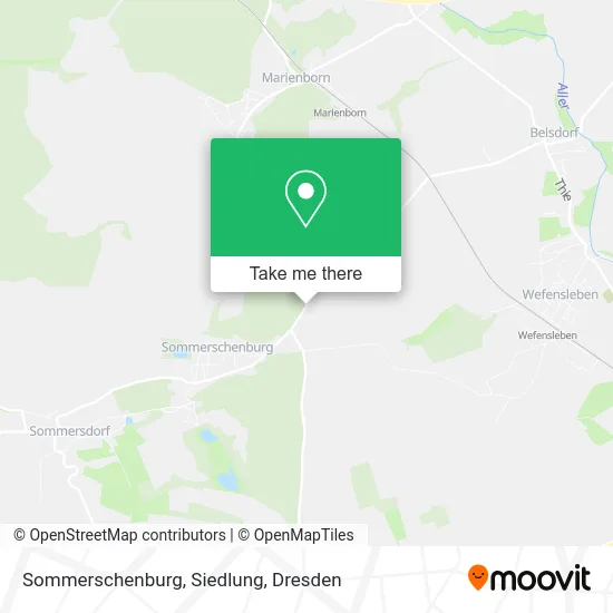 Карта Sommerschenburg, Siedlung