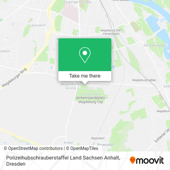 Polizeihubschrauberstaffel Land Sachsen Anhalt map