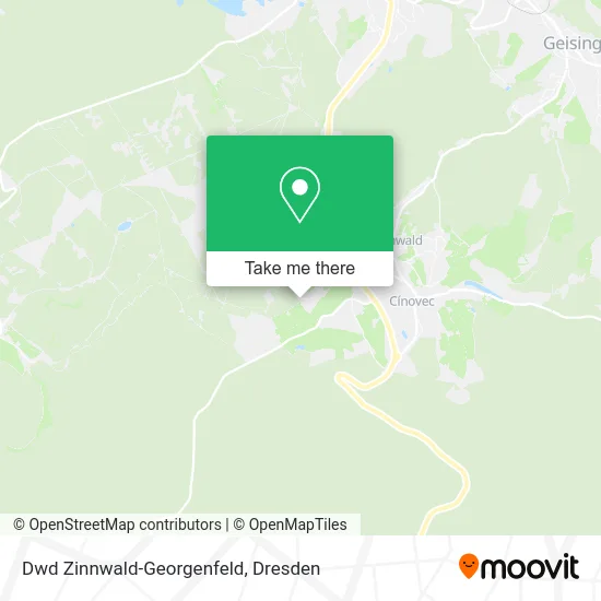 Карта Dwd Zinnwald-Georgenfeld