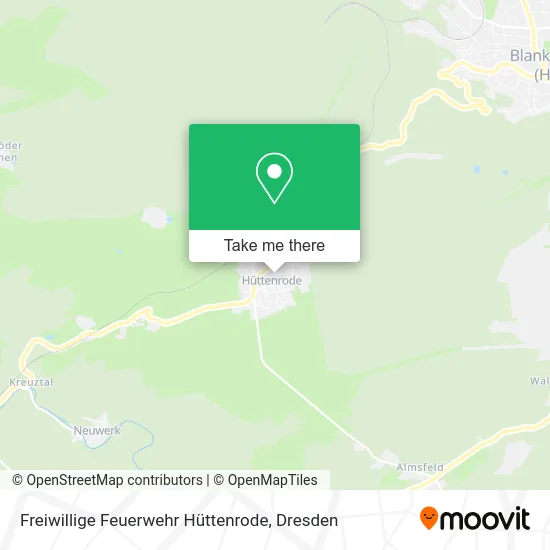 Карта Freiwillige Feuerwehr Hüttenrode