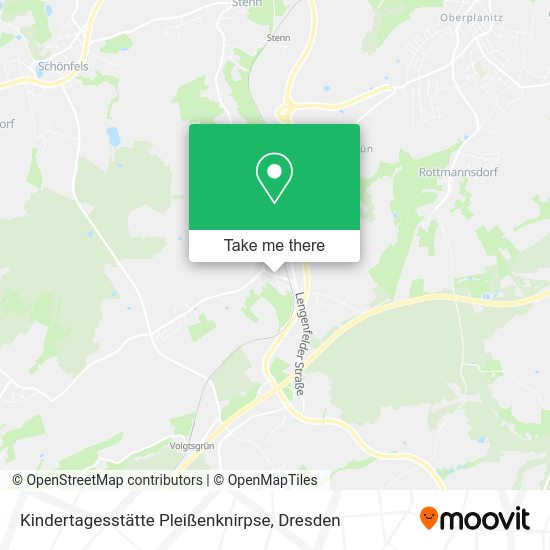 Карта Kindertagesstätte Pleißenknirpse
