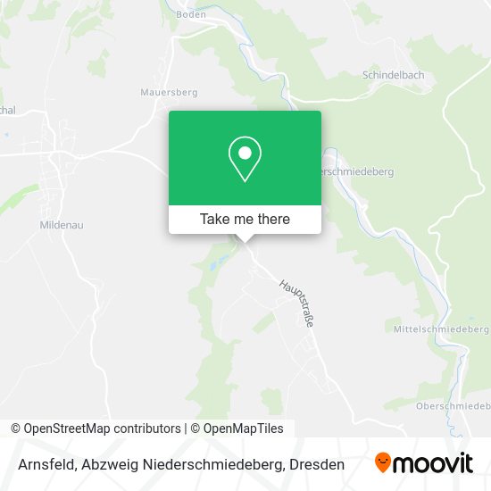 Карта Arnsfeld, Abzweig Niederschmiedeberg