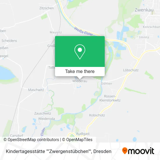 Карта Kindertagesstätte ""Zwergenstübchen""