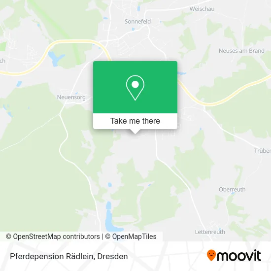Карта Pferdepension Rädlein