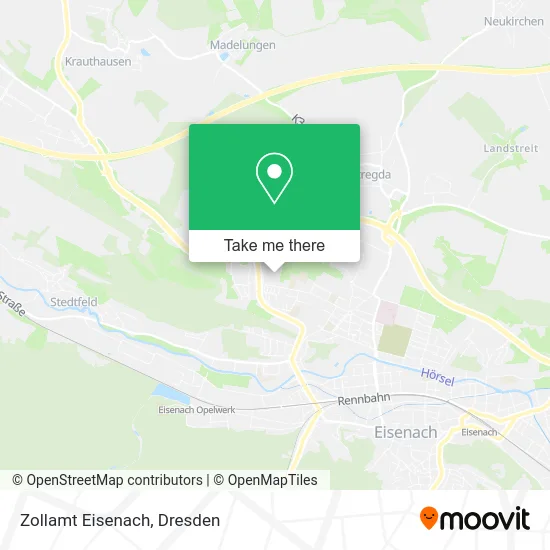 Карта Zollamt Eisenach