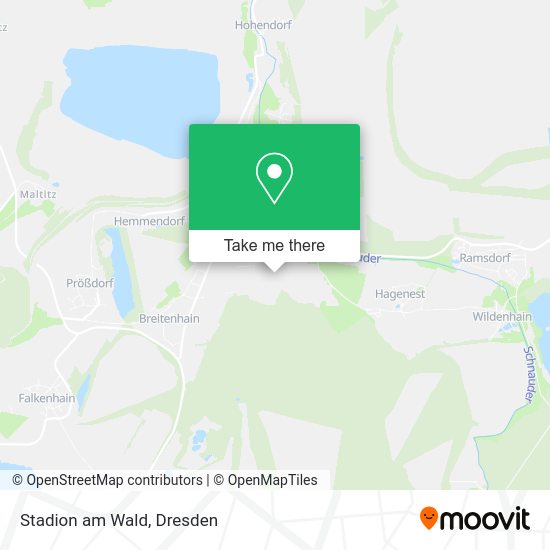 Карта Stadion am Wald