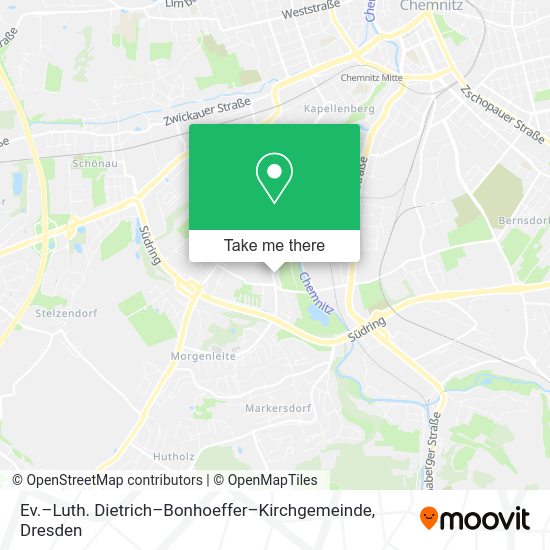 Карта Ev.–Luth. Dietrich–Bonhoeffer–Kirchgemeinde