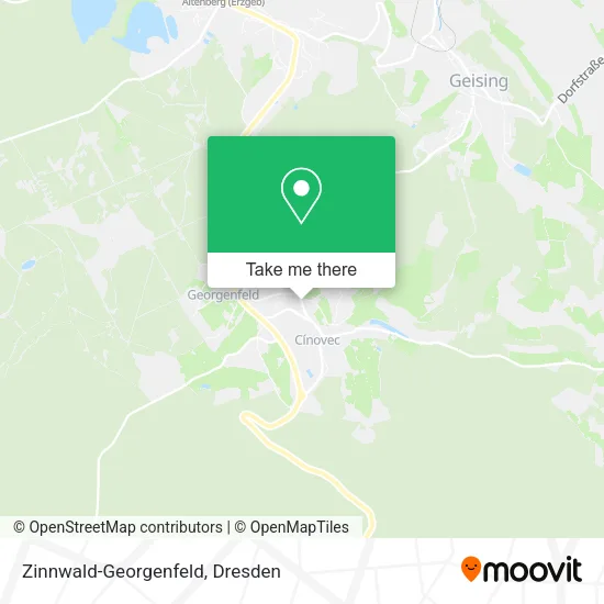 Карта Zinnwald-Georgenfeld