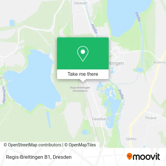 Карта Regis-Breitingen B1