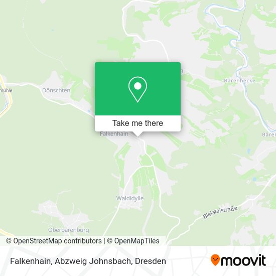 Карта Falkenhain, Abzweig Johnsbach