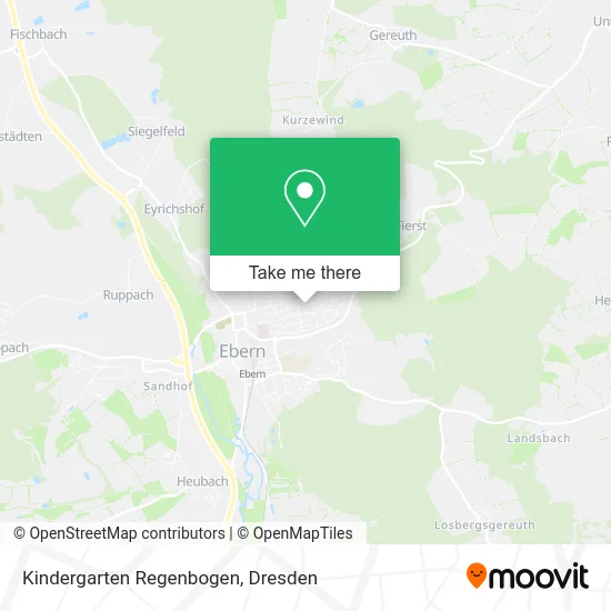 Карта Kindergarten Regenbogen