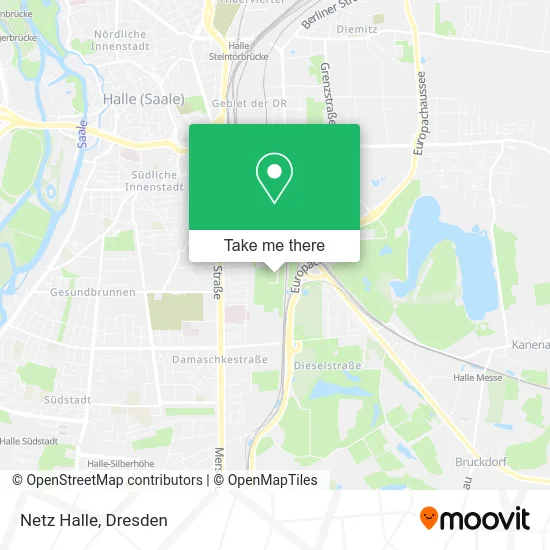 Карта Netz Halle